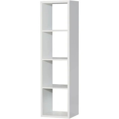 Abbildung von FORTE Mauro Regal 1x4 Fächer, Holzwerkstoff, Weiß, (B*H*T): 38.2 x 141.8 32.9 cm