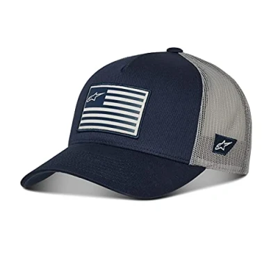 Abbildung von Alpinestars, Flag Snapback, Baseball Kappe, Navy/Grey, Os, Mann, Einheitsgröße