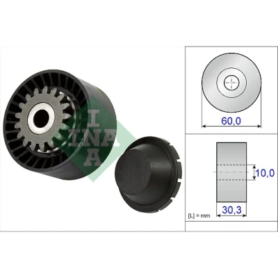 Abbildung von INA 531 0811 10 Spannrolle RENAULT: CLIO III Grandtour, 3