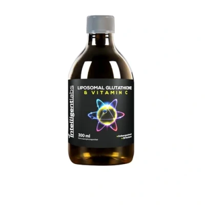 Abbildung von Intelligent Labs Liposomales Glutathion + Vitamin C, 500mg 1000mg C Pro Portion, 30 Portionen, Sojafrei