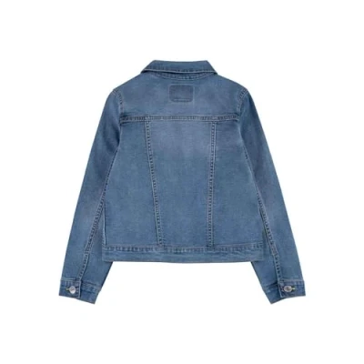 Abbildung von Levi&#039;s Trucker Jacket Jeansjacke für Kinder, Größe: 128, Blue denim