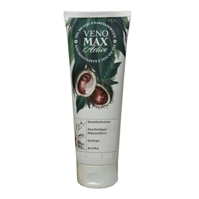 Abbildung von Venen und Beine Gel, 200ml mit Ginkgo, Rosskastanie, Arnika, stacheligem Mäusedorn, Goldrute, bei müden Beinen, Creme, sehr wirksame Rezeptur, Krampfader, Schwellungen, Ödeme, Salbe