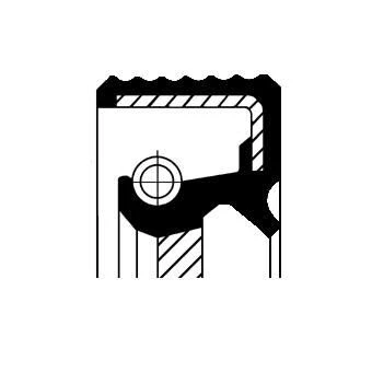 Abbildung von Wellendichtring, Differential CORTECO 01027945B