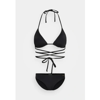 Abbildung von Bruno Banani Triangle Metric SET Bikini, Damen, Größe: 34xC/D, Schwarz