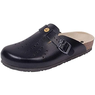 Abbildung von Weeger ESD Antistatik Clog schwarz perf. Gr. 39, Glattleder, Made in Germany