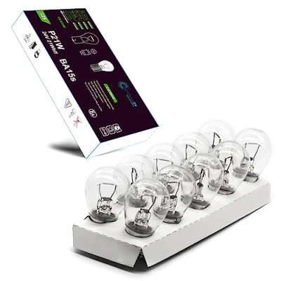 Abbildung von LIGHTWORLD24 10 x P21W 24V 21W BA15s Kugel lampe Bremslicht Rückfahrlicht Tagfahrlicht Birne BLINKER TRAKTOR LKW Außenlampe OLDTIMER