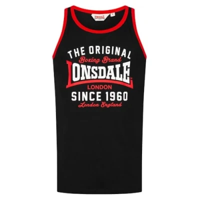 Abbildung von Lonsdale Top, Herren, Größe: 3XL, Black red white