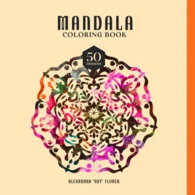 Abbildung von Mandala Coloring Book: 50 Designs, Manually Drawn with Love