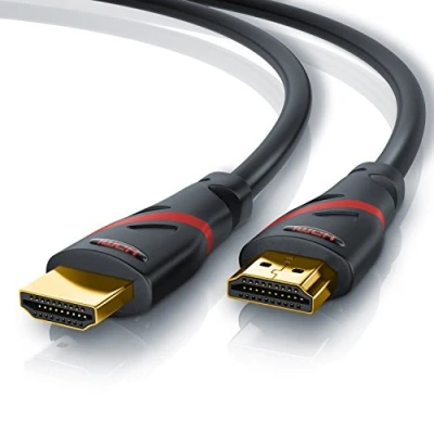 Abbildung von CSL 4k HDMI Kabel 2.0 7,5m Ultra HD @ 60Hz High Speed with Ethernet Full 3D ARC CEC HDCP HDR 18 Gbit s TV Blu ray PS5 Xbox Series X Switch schwarz 7,5 Meter