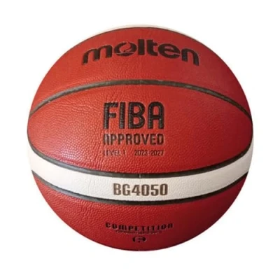 Abbildung von Molten Basketball B6G4050, Top Spielball, Premium Synthetik Leder, 12 Felder, Größe 6