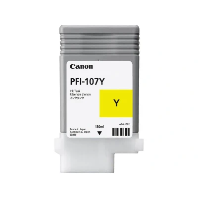 Abbildung von Canon PFI 107Y Tinte gelb Standardkapazität 130ml 1er Pack, 6708B001AA