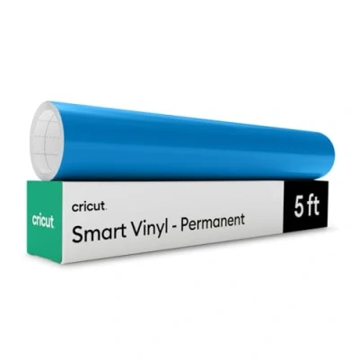 Abbildung von Cricut Smart Vinyl Permanent, Ozeanblau 33 cm x 152,4 Großpackung
