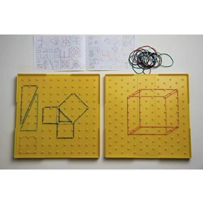 Abbildung von WISSNER® aktiv lernen Geometrie Brett doppelseitig gelb 23 cm RE Plastic®