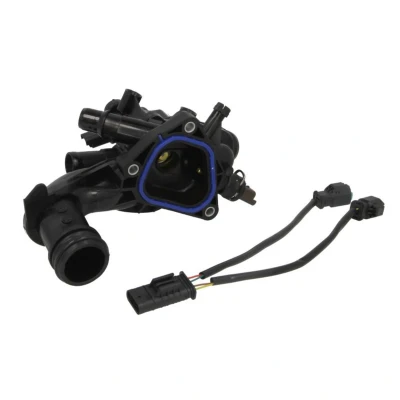 Abbildung von THERMOTEC D2C015TT Kühlwasserthermostat 105C mit Dichtung, Kabelsatz Sensor Gehäuse PEUGEOT: 308 I SW, 207 CC, 508 MINI: Hatchback