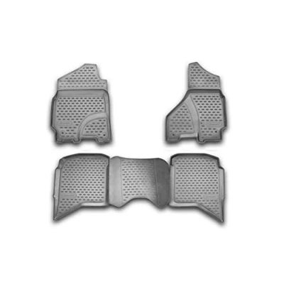 Abbildung von Element Gummimatten Passgenaue Fußmatten Dodge RAM 1500/2500/3500 Crew Cab 2002 2012 4tlg, Schwarz, 120x80x80