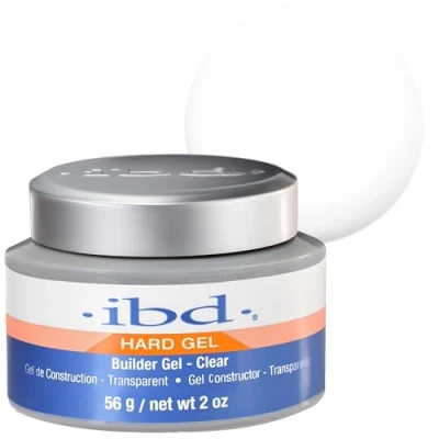 Abbildung von IBD Hard Gel UV Builder Clear, 1er Pack (1 x 56 g) MADE IN USA Premium Aufbaugel für Gelnägel