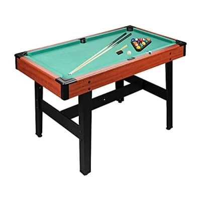 Abbildung von Billardtisch 4ft + Zubehör für Kinder &amp; Erwachsene Billard Tisch 122x67x78 cm (LxBxH) Pool Billardtisch, Grün