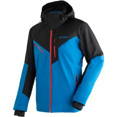 Abbildung von Maier Sports Pajares, Warme Herren Skijacke, Wasserdichte Winterjacke mit 2 Wege Stretch, mTEX Wetterschutz und mTHERM für hohen Wärmerückhalt, PFC frei, Blau, 54