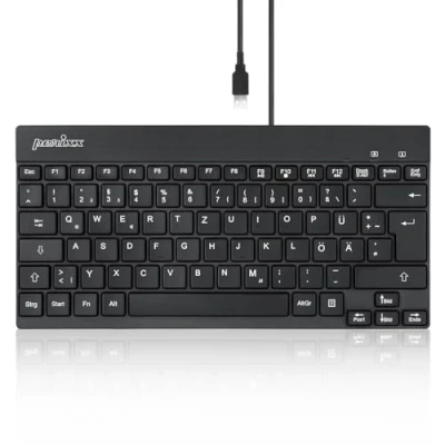 Abbildung von Perixx PERIBOARD 426 Kabelgebundene USB Mini Tastatur mit flachen Tasten, 11666