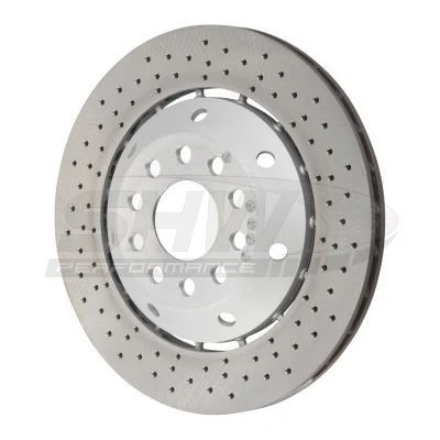 Abbildung von SHW Performance ARR46414 Bremsscheibe Hinterachse rechts 335 22 gelocht, innenbelüftet, Verbundbremsscheibe beschichtet hochgekohlt AUDI: A6 C5 Avant