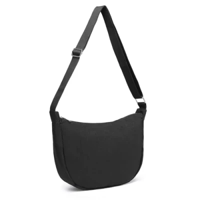 Abbildung von Miss Lulu Halbmond Damen Schultertasche Crossbody Bag Wasserdichte Nylon Umhängetasche Mode Brusttasche Half Moon Handtasche mit verstellbarem Riemen für Freizeit Sport