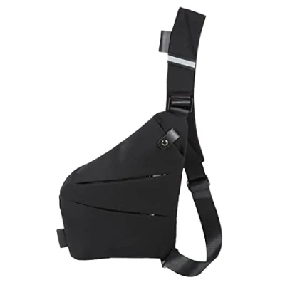 Abbildung von Ovecat Anti Diebstahl Crossbody Tasche, unisex, Schwarz