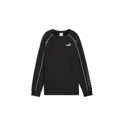 Abbildung von Puma Relaxed FIT Crewneck Sweatshirt, Damen, Größe: Large, Black