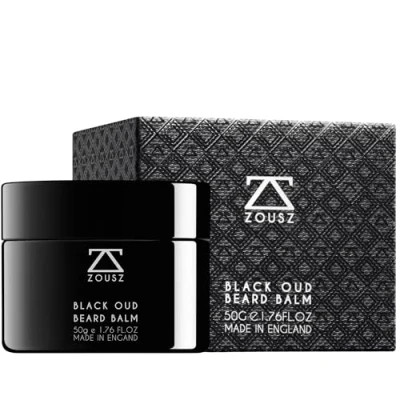 Abbildung von ZOUSZ Black Oud Bartbalsam für Männer mit Sheabutter Premium Bartbalsam/Bartspülung/Bartweichmacher Herren Das ultimative nicht fettender Bartpflege Männer, 50 ml