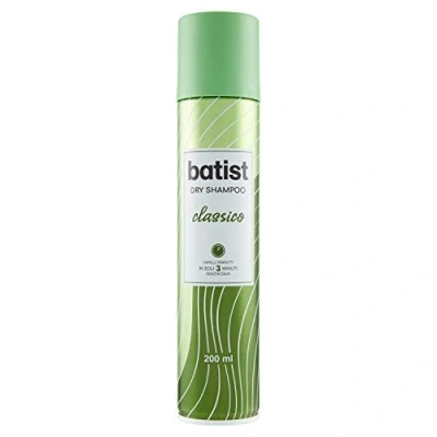 Abbildung von Batist Trockenshampoo Classico für perfektes Haar in nur 3 Minuten, ohne Wasser, Trockenshampoo, geeignet alle Haartypen, 200 ml, hergestellt Italien