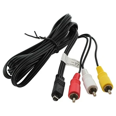 Abbildung von Audio Video Composite Kabel VMC 15FS,VMC 30FS für Sony DCR DVD, HC, SR, SX, DEV, HDR CX, PJ, XR, NEX VG Videokabel
