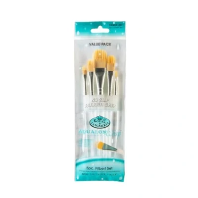 Abbildung von Royal &amp; Langnickel RAQUA 201 Aqualon Wisp 5 teiliges Katzenzungen Pinsel Set