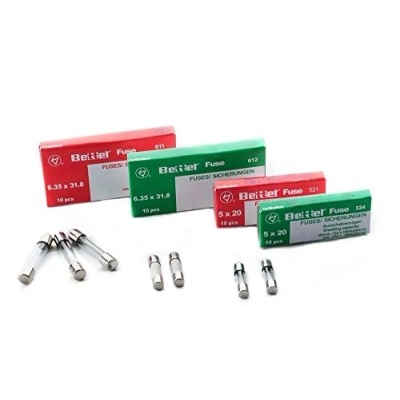 Abbildung von Sicherung 1,6A träge 5x20mm 250V TYP 522 10er Päckchen Feinsicherung Glassicherung G