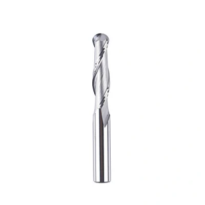Abbildung von SpeTool Kugelkopffräser 6mm Schnittdurchmesser Schaft 24mm Schnittlänge Doppelflöte Router Bit Festes Hartmetall Fräserfräser zum DIY Holzarbeiten Schnitzen Gravur