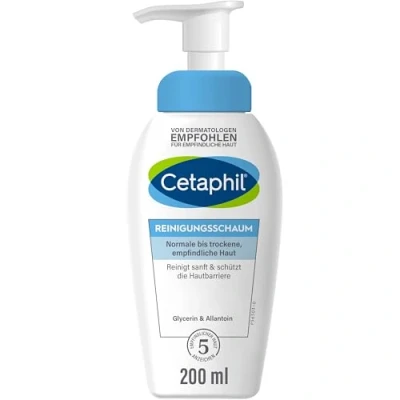 Abbildung von CETAPHIL Reinigungsschaum, 200ml, Gesichtsreinigung für normale, trockene, empfindliche Haut, Reinigt sanft unreine entfernt Talg und schützt die Hautbarriere, Mit Glycerin Ceramiden