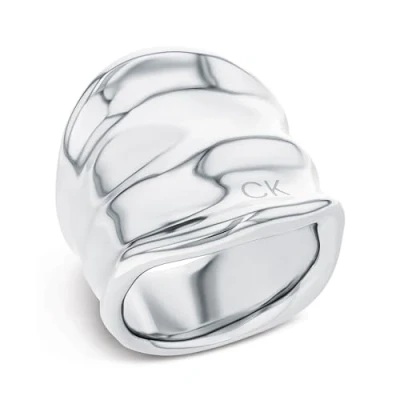 Abbildung von Calvin Klein Elemental Ring silvercoloured, Damen, Größe: 58, Silver coloured