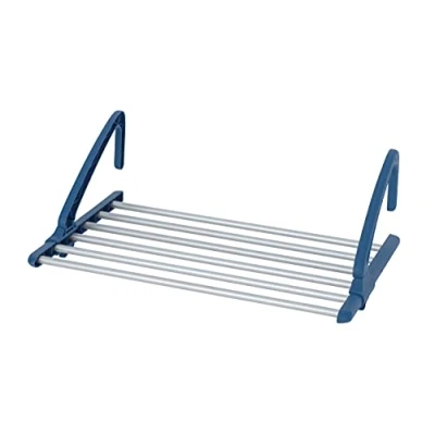 Abbildung von WENKO Teleskop Balkon Wäschetrockner Alu, 6 m Trockenlänge, Ausziehbar von 57 106 cm, Rostfreier Aluminium, x 21 37,5 cm