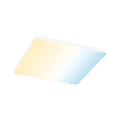Abbildung von Paulmann 79959 LED Panel Einbaupanel Veluna VariFit Edge 200x200mm eckig Tunable White Weißlichtsteuerung Weiß Kunststoff Deckenleuchte