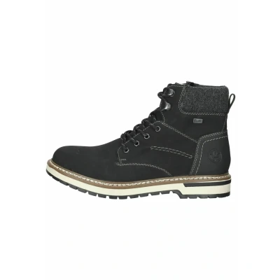 Abbildung von Rieker Schnürstiefelette, Herren, Größe: 40, Schwarz granit Schuhe