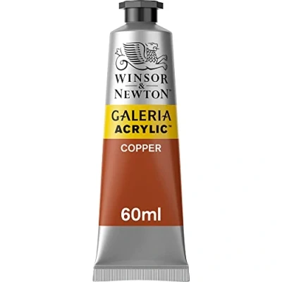 Abbildung von Winsor &amp; Newton 2120214 Galeria Acrylfarbe, hohe Pigmentierung, lichtecht, buttrige Konsistenz, 60 ml Tube Kupfer