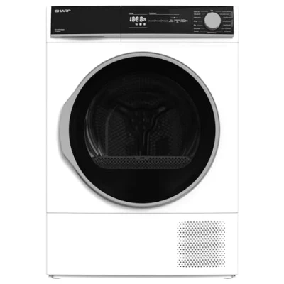 Abbildung von Sharp KD NHH9S8GW3 DE Wärmepumpentrockner/A+++ / 9 kg 15 Programme inkl. Kurzprogramm 30 Min. Schontrommel mit LED Trommelbeleuchtung/Weiß