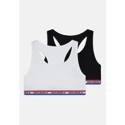 Abbildung von Converse Racerback BRAS 2 PACK Bustier für Kinder, Größe: 122/128, Black