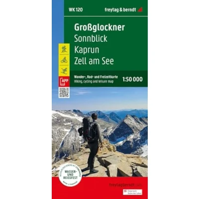 Abbildung von Großglockner, Wander , Rad und Freizeitkarte 1:50.000, freytag &amp; berndt, WK 120: Sonnblick Kaprun Zell am See, mit APP, wasserfest reißfest (freytag berndt Freizeitkarten)