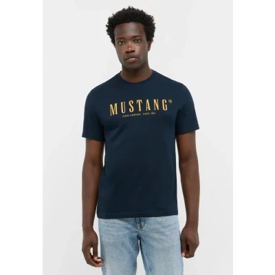 Abbildung von Mustang Style Austin Tshirt print, Herren, Größe: Large, Blau