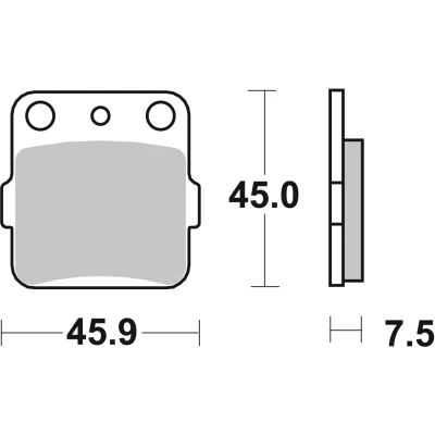 Abbildung von TRW Sinter Offroad MCB561SI Bremsbelagsatz