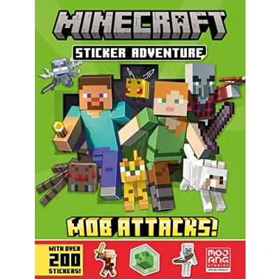 Abbildung von Minecraft sticker Adventure: Mob Attacks!: A brand new official book adventure containing hours of fun and for kids.
