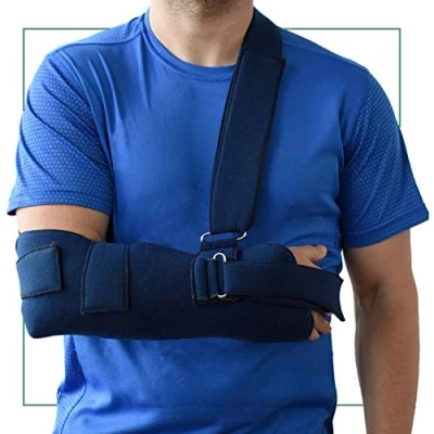 Abbildung von ORTONES Armschlinge zur Immobilisierung des Arms Schulter Einheitsgröße Blau