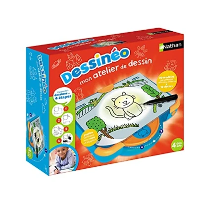 Abbildung von Nathan Dessineo Meine Zeichenwerkstatt Leuchttafel Tablet zum Zeichnen Schritt für Lernen ab 4 Jahren