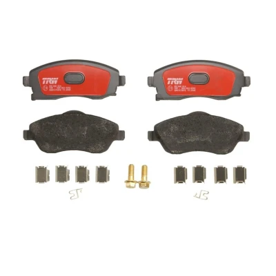 Abbildung von TRW DTEC COTEC GDB1570DTE Bremsbelagsatz mit akustischer Verschleißwarnung Bremssattelschrauben Zubehör OPEL: Meriva A, Corsa C Hatchback
