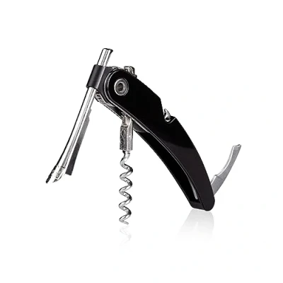 Abbildung von Vacu vin Single Pull Waiter`s Friend schwarz Kellnermesser, Kunststoff, 13,2X 2X 1,5 cm