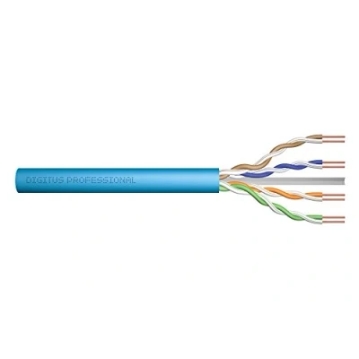 Abbildung von DIGITUS 305 m Cat 6A Netzwerkkabel U UTP Simplex BauPVO Eca LSZH Halogenfrei 500 MHz Kupfer AWG 23/1 PoE+ Kompatibel LAN Kabel Verlegekabel Ethernet Blau
